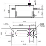 RAW 400 Standard Digital Metal Gear Waterproof Programmable Servo, Silver - SEHREEFS136