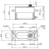 299:LP Low Profile Digital Metal Gear Waterproof Programmable Servo, Purple - SEHREEFS145