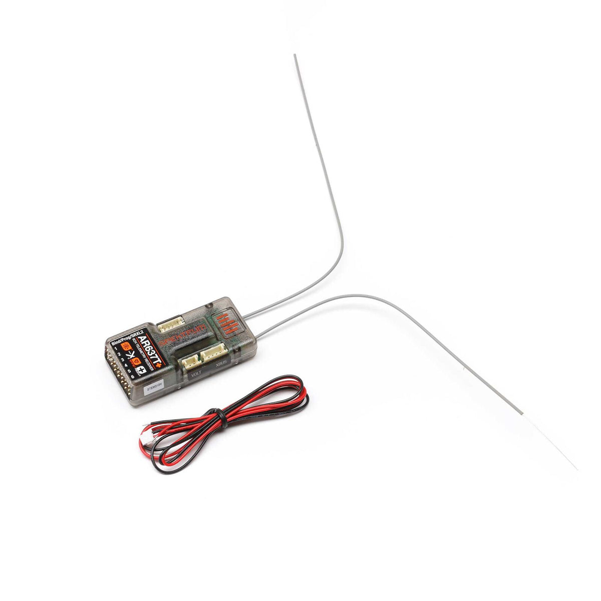 SPM-1032 AR637T+ DSMX 6-Channel AS3X+ & SAFE Telemetry Receiver 1/6 In Stock  Spektrum AR637T+ DSMX 6-Channel AS3X+ & SAFE Telemetry Receiver
