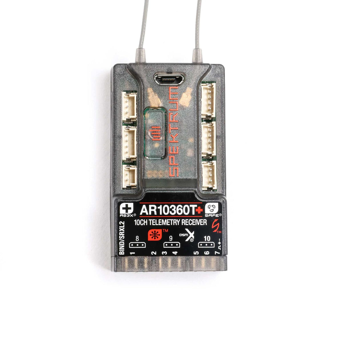 SPM-1034 AR10360T+ DSMX 10-Channel AS3X+ & SAFE Telemetry Receiver