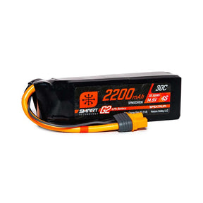 Spektrum 14.8V 2200mAh 4S 30C Smart G2 LiPo Battery: IC3 - SPMX224S30