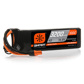 Spektrum 14.8V 3200mAh 4S 100C Smart LiPo Battery: IC3 - SPMX32004S100