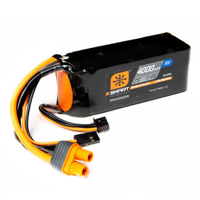 Spektrum 7.4V 4000mAh 2S 15C Smart LiPo Receiver Battery: Universal Receiver, IC3 - SPMX40002SRX