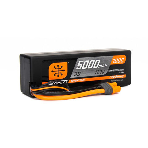 11.1V 5000mAh 3S 100C Smart Hardcase LiPo Battery: IC3 - SPMX50003S100H3