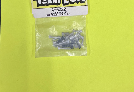 LOSA6222 ALUMINUM 4-40 LE WET SCREW KIT