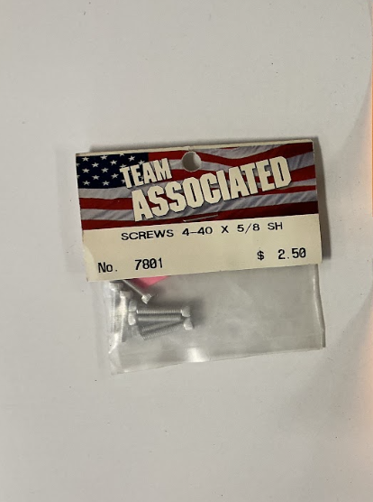 ASC7801 SCREWS 4-40 X 5/8 SH