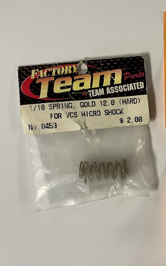 ASC8453 1/10 SPRING, GOLD 12.0 (HARD) FOR VCS MICRO SHOCK