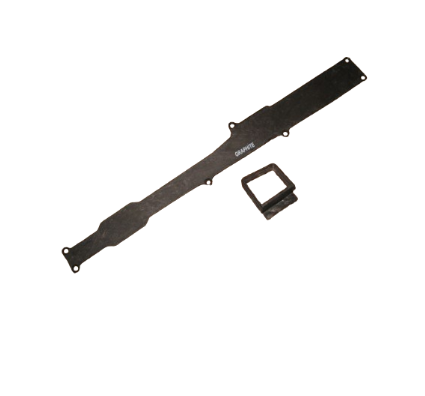 LOSA9895 GRAPHITE BOTTOM COVER TUNNE - LOSA9895