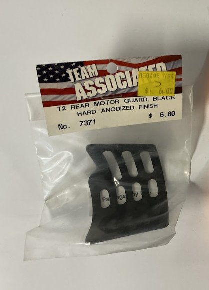 ASC7371 T2 REAR MOTOR GUARD, BLACK HARD ANODIZED FINISH