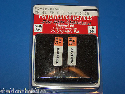 PERFORMANCE (JR) 75.510 MHz FM SINGLE CONVERSION CH- 66 #PDV600-0066
