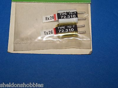 FUTABA (FM 72.310) TX/RX CRYSTAL SET CHANNEL 26 #FMC-426
