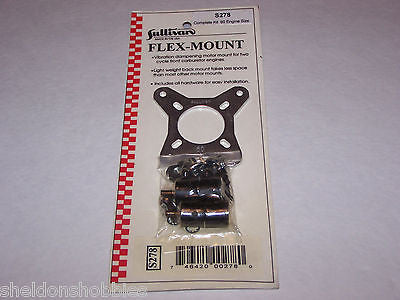 SULLIVAN FLEX MOUNT RUBBER ISOLATORS COMPLETE KIT .60 ENGINE SIZE) #S278