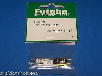 FUTABA D/C CRYSTAL SET (FM 72.230) CHANNEL 22 #FMC-822