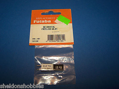 FUTABA (FM 75.410) RX CRYSTAL CHANNEL 61 #FRC-461