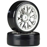 Metal Plated Mesh Wheels with Cmntd Sup Driftech Tires, 24mm