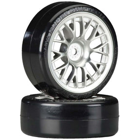 Metal Plated Mesh Wheels with Cmntd Sup Driftech Tires, 24mm - TAM24021