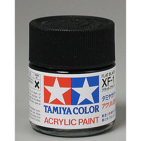 Tamiya Acrylic XF1 Flat Black - TAM81301