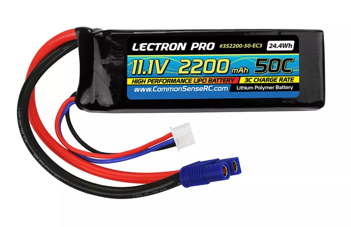 LECTRON PRO 11.1V 2200MAH 50C EC3 CONNECTOR