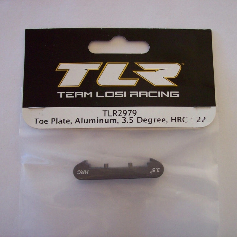 TLR2979 Toe Plate, Aluminum, 3.5 Degree, HRC : 22