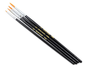 Atlas Brush Taklon Detail Acrylic Round Brush Set (4) - ABS155-4PS - ABS155-4PS
