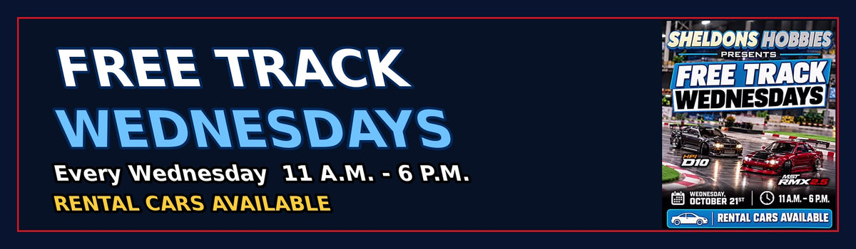 Free Track Wednesdays - Rental Cars Available