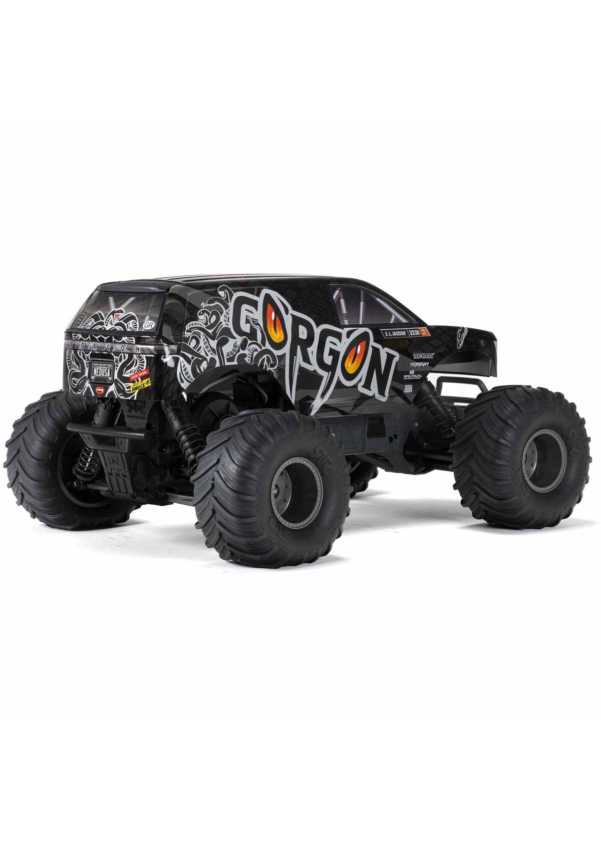 Arrma GORGON 4X2 MEGA 550 Brushed 1/10 Monster Truck Ready-To-Assemble Kit w/SLT2 2.4GHz Radio, Battery & Charger - ARA3230SKT1