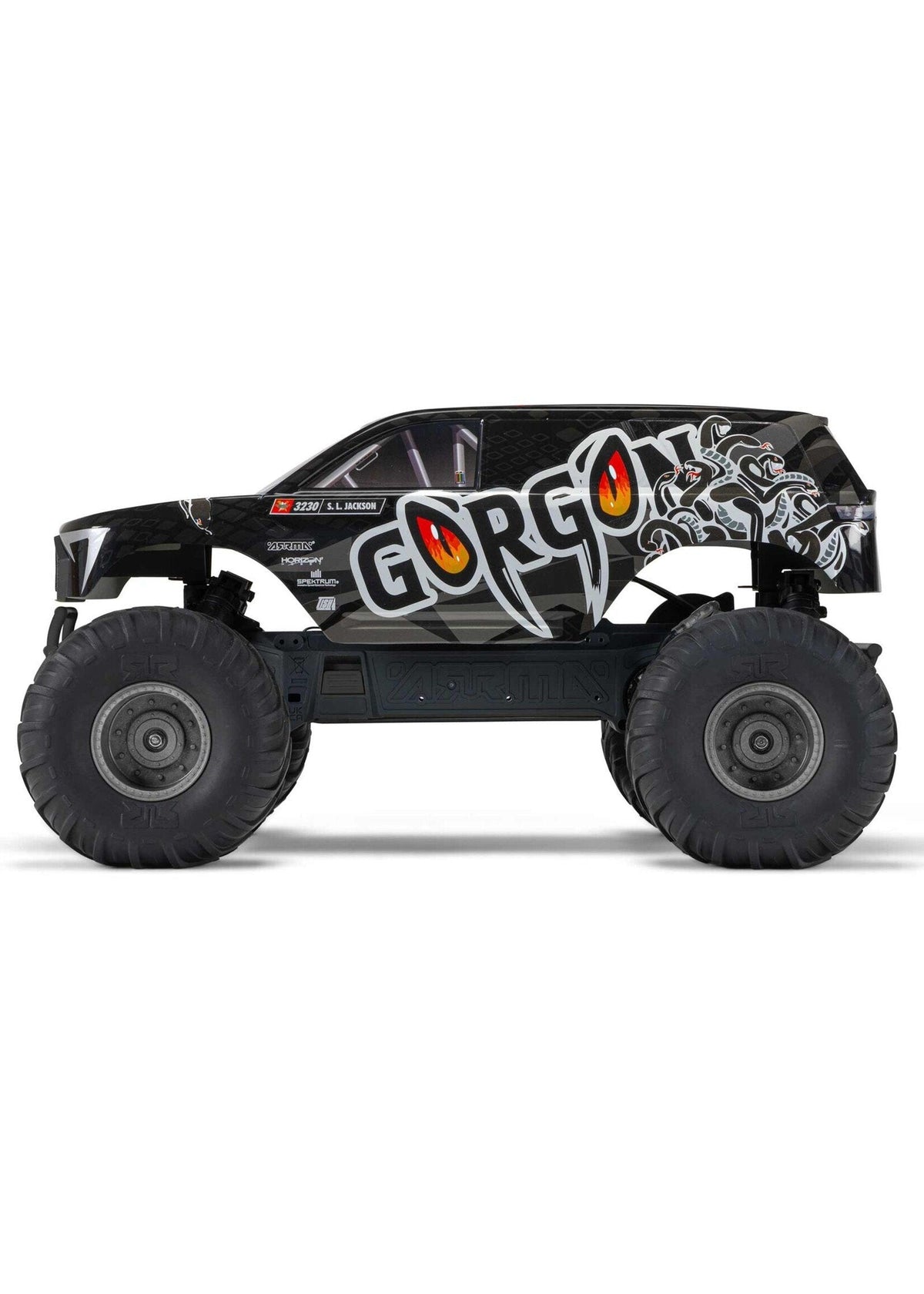 Arrma GORGON 4X2 MEGA 550 Brushed 1/10 Monster Truck Ready-To-Assemble Kit w/SLT2 2.4GHz Radio, Battery & Charger - ARA3230SKT1
