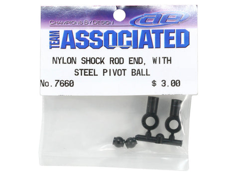 NYLON SHOCK ROD END, WITH STEEL PIVOT BALL-ASC7660