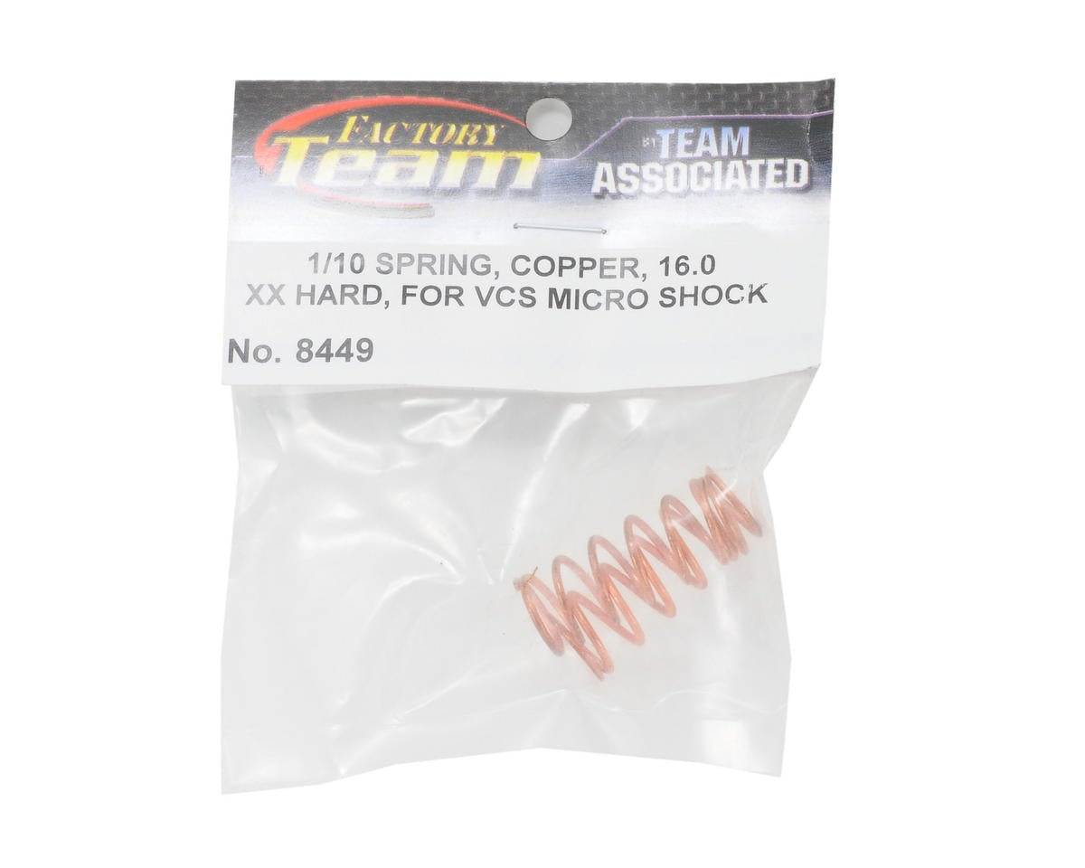 ASC8449 1/10 Spring, Copper, 16.0 Xx Hard, for Vcs Micro Shock