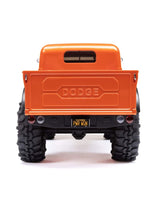 1/24 SCX24 Dodge Power Wagon 4WD Rock Crawler Brushed RTR, Orange (Extra battery DYNB0012) - AXI00007T1