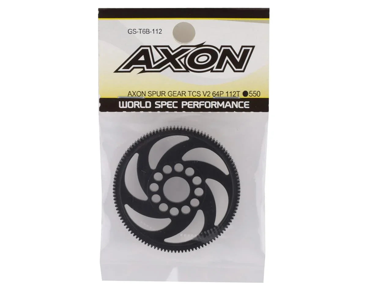 Axon TCS V2 64P Spur Gear (112T) - AXOGS-T6B-112