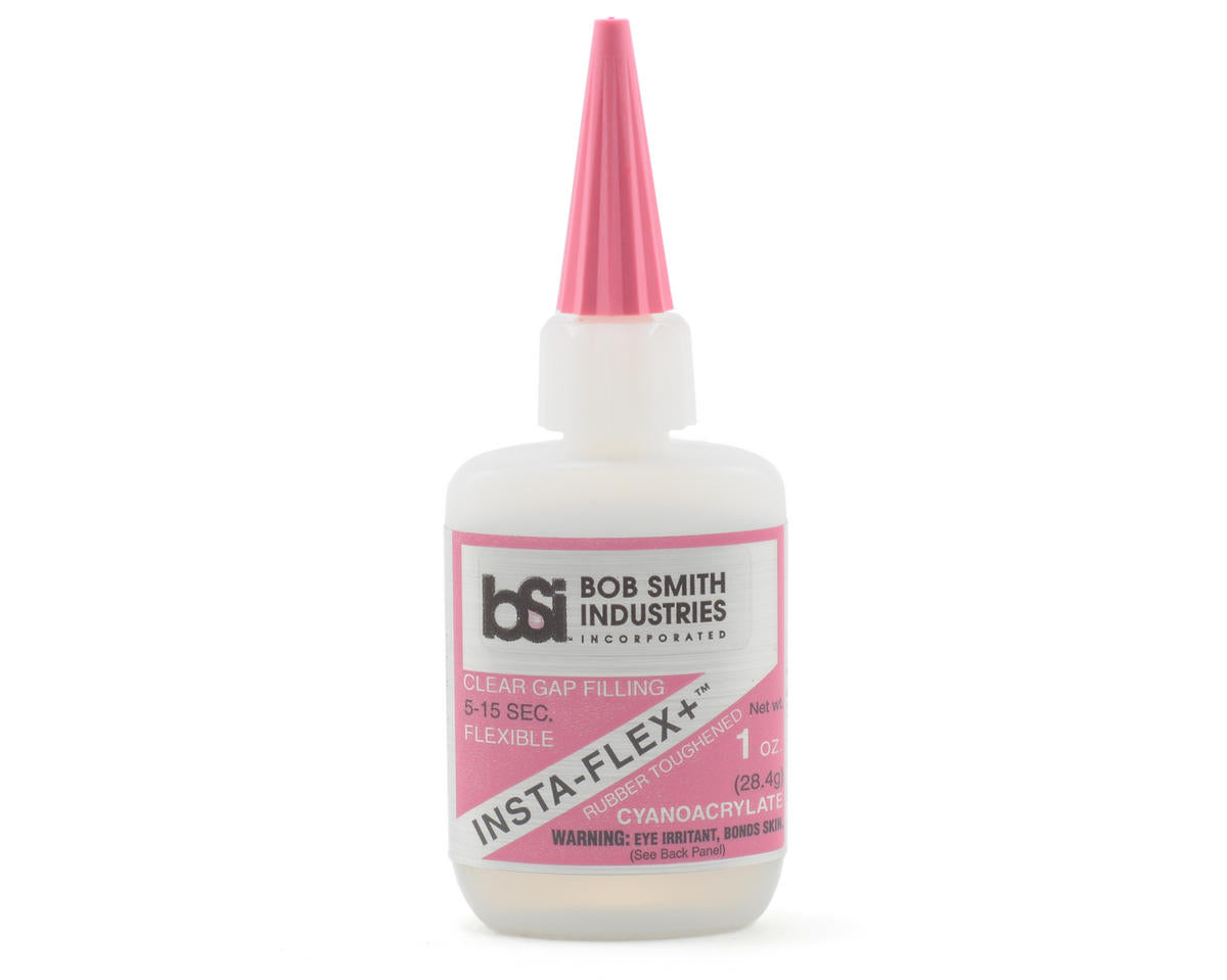 Bob Smith - Industries INSTA-FLEX+ Clear Rubber Toughened CA (1oz)