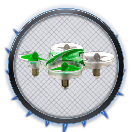 Drones category bubble - carbon ring with blue flames