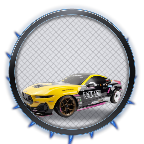 Road Cars and Drift Cars category bubble - carbon ring with blue flames