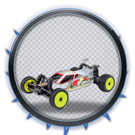 RC Cars Under $200 category bubble - carbon ring with blue flames
