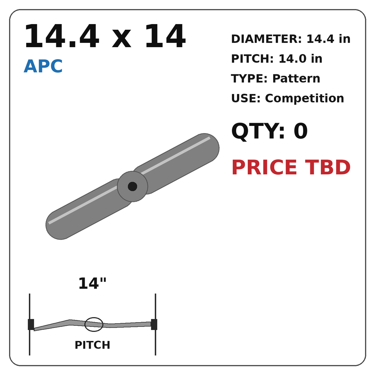 APC 14.4x14 Propeller