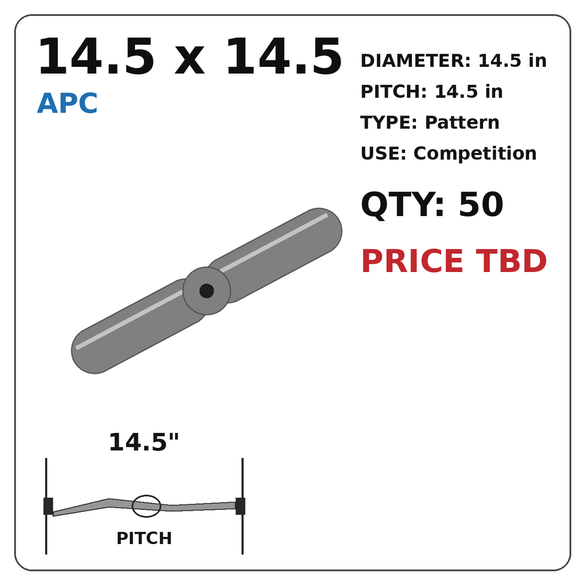 APC 14.5x14.5 Propeller