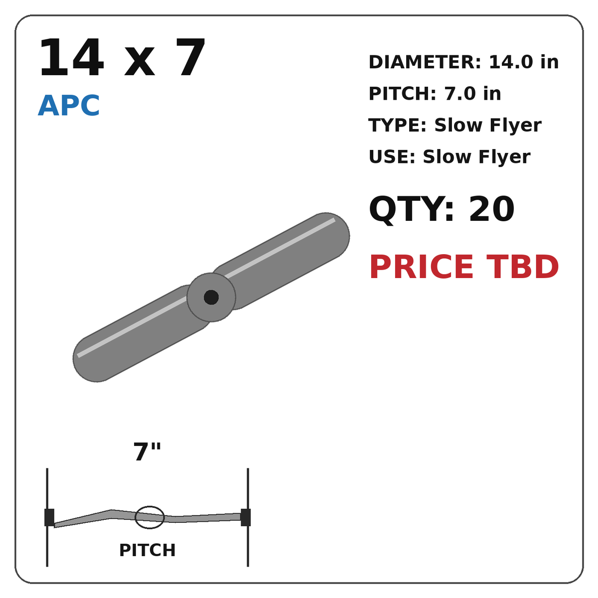 APC 14x7 SF Slow Flyer Propeller