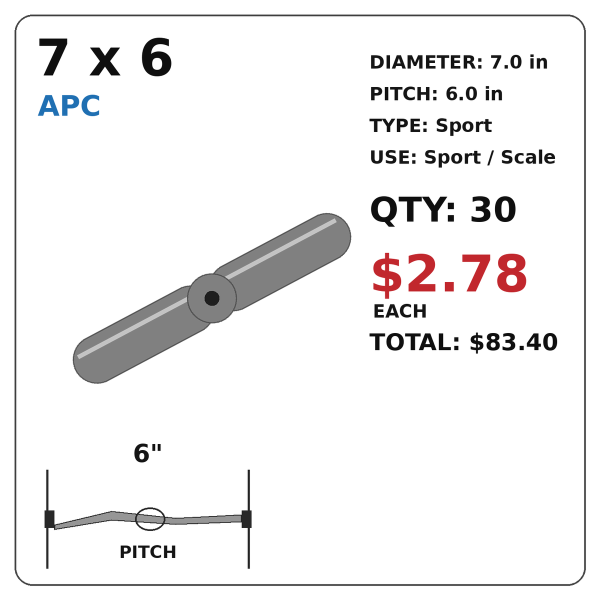 APC 7x6 Propeller