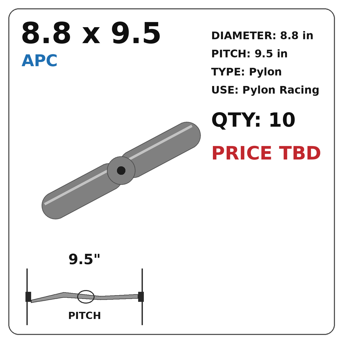 APC 8.8x9.5 Propeller