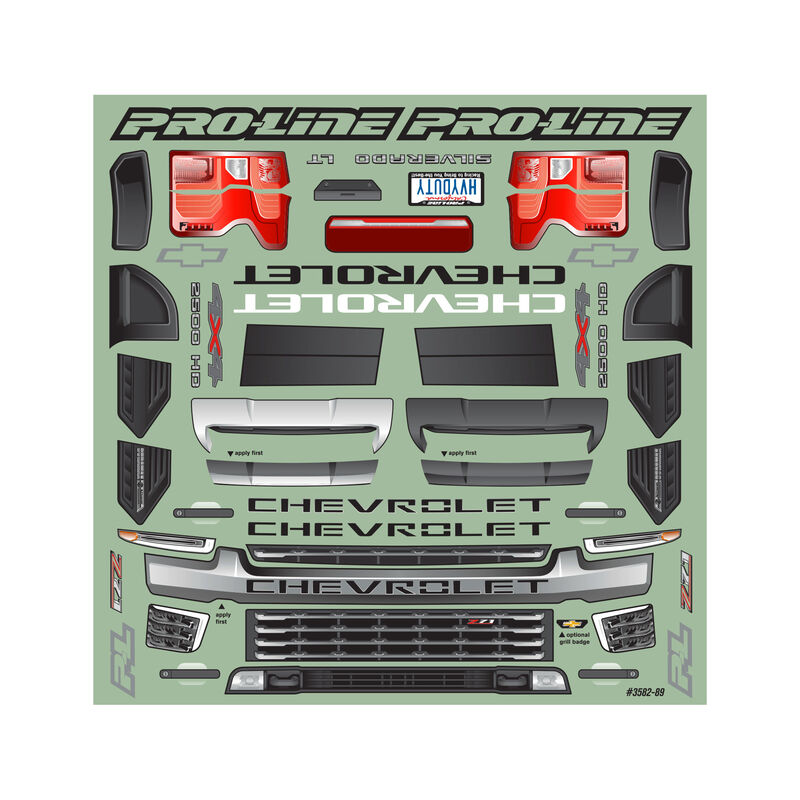 1/8 2021 Chevy Silverado 2500 HD Clear Body: E-REVO 2.0 & MAXX
