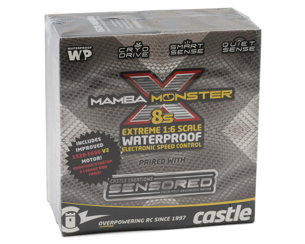 Castle Creations - Mamba Monster X 8S Brushless Combo w/1520 Sensored Motor (1650Kv)