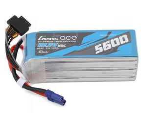 Gens Ace G-Tech Smart 6S LiPo Battery 80C (22.2V/5600mAh) w/EC5 Connector - GEA566S80E5GT - GEA566S80E5GT