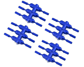 DS Racing Drift Element Scale Lug Nuts (Blue) (24) (Long) - DSC-DEN-2BLA