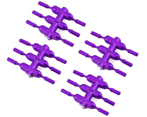 DS Racing Drift Element Scale Lug Nuts (Purple) (24) (Long) - DSC-DEN-2PUA