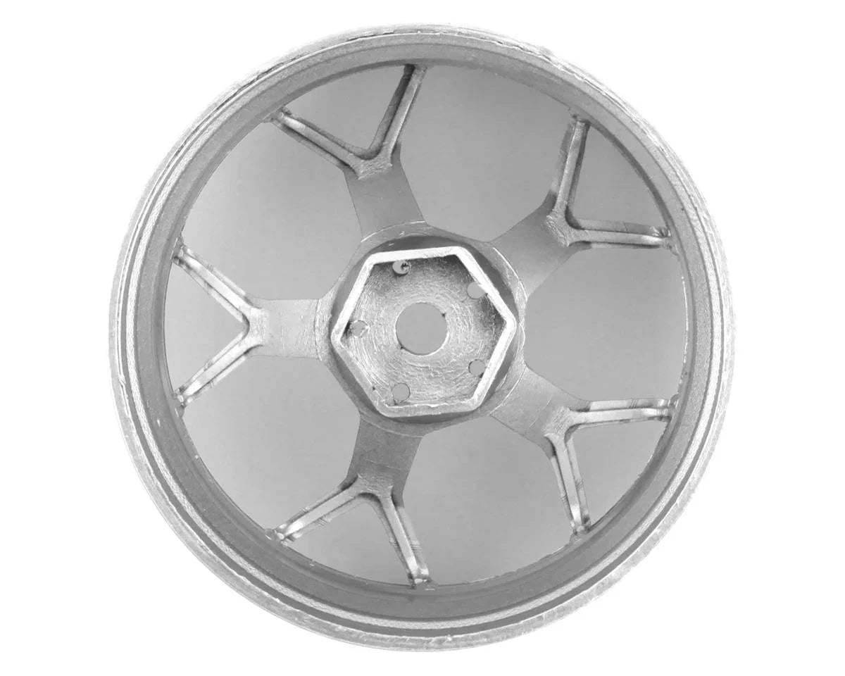 DS Racing Feathery Split Spoke Drift Rim (Chrome) (2) (6mm Offset) - DSC-DF-005