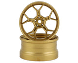 DS Racing Feathery Split Spoke Drift Rim (Chrome) (2) (6mm Offset) - DSC-DF-005