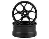 DS Racing Feathery Split Spoke Drift Rim (Gunmetal) (2) (6mm Offset) - DSC-DF-007