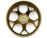 DS Racing Feathery 5Y Drift Wheels (Gold) (2) (8mm Offset) w/12mm Hex