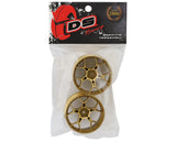 DS Racing Feathery 5Y Drift Wheels (Gold) (2) (8mm Offset) w/12mm Hex